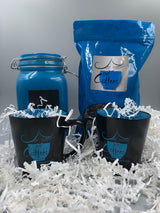 Bff Coffees Gift Set (Includes 2 mugs, small canister, and fresh roasted coffee)