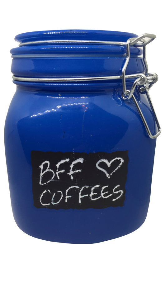 Coffee Canister - Small Blue